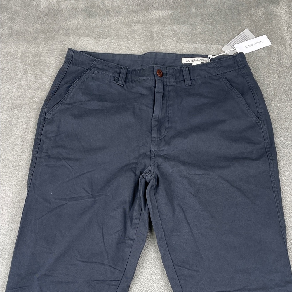 NEW Outerknown 33x31 Men's Charcoal Nomad Chino Pants - Picture 2 of 12